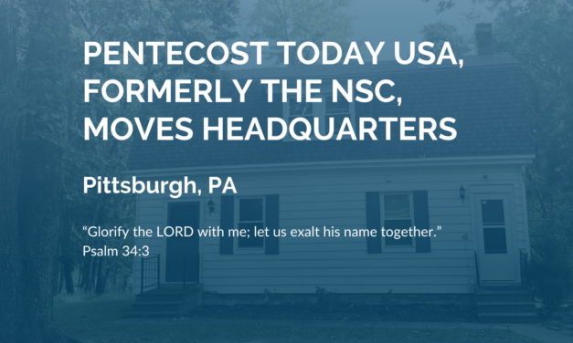 NSC, now Pentecost Today USA, Moves Headquarters to The Ark and The Dove